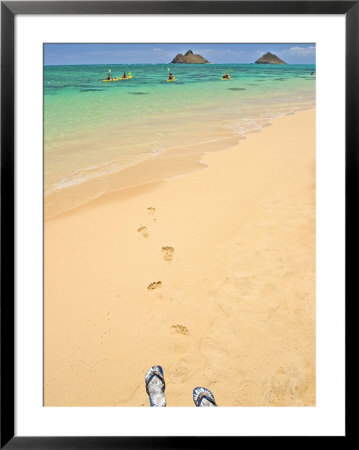 Sandals And Footprints At Midday, Lani Kai, Hi by Tomas Del Amo Pricing Limited Edition Print image