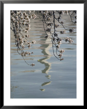 An Abstract Reflection Of The Washington Monument On The Rippled Surface Of The Tidal Basin by Stephen St. John Pricing Limited Edition Print image