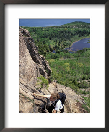 Hiking On The Beehive Trail, Maine, Usa by Jerry & Marcy Monkman Pricing Limited Edition Print image
