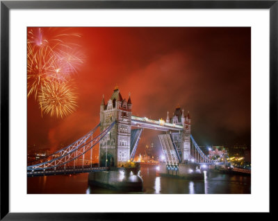 Tower Bridge And Fireworks, London, England by Steve Vidler Pricing Limited Edition Print image