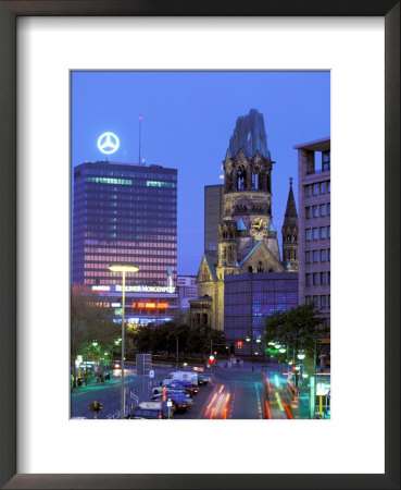 Kaiser Wilhelm Memorial Church, Kurfurstendamm Area, Berlin, Germany by Walter Bibikow Pricing Limited Edition Print image