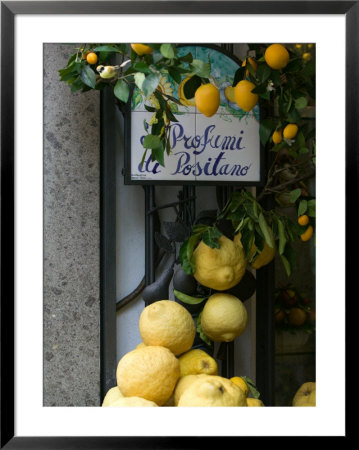 Lemons, Positano, Amalfi Coast, Campania, Italy by Walter Bibikow Pricing Limited Edition Print image