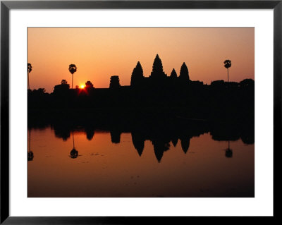 Sun Rising Behind Angkor Wat, Angkor, Siem Reap, Cambodia by Richard I'anson Pricing Limited Edition Print image