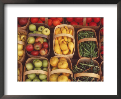 Baskets Of A Variety Of Fruits And Vegetables by Eric Horan Pricing Limited Edition Print image