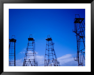 Oil Rigs On Outskirts Of Town, Baku, Azerbaijan by Stephane Victor Pricing Limited Edition Print image