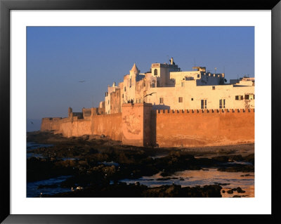 Old Waterfront City Behind Ramparts, Essaouira, Morocco by John Elk Iii Pricing Limited Edition Print image