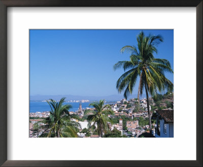 View Of Downtown Puerto Vallarta And The Bay Of Banderas, Mexico by John & Lisa Merrill Pricing Limited Edition Print image