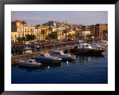 Boats In Harbour, Milazzo, Italy by Wayne Walton Pricing Limited Edition Print image