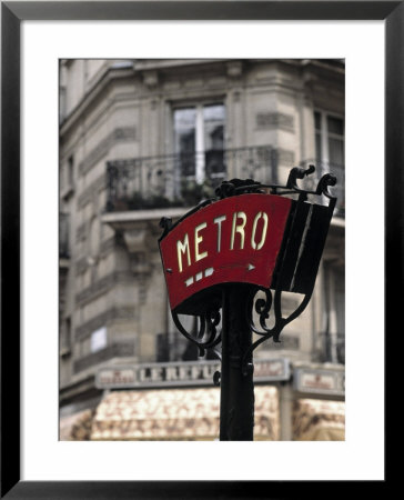 Metro Sign, Paris, France by Jon Arnold Pricing Limited Edition Print image