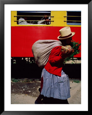 Food Vendor At Ollantaytambo Station On The Cuszo-Aguas Calientes Train Line., Cuzco, Peru by Mark Daffey Pricing Limited Edition Print image