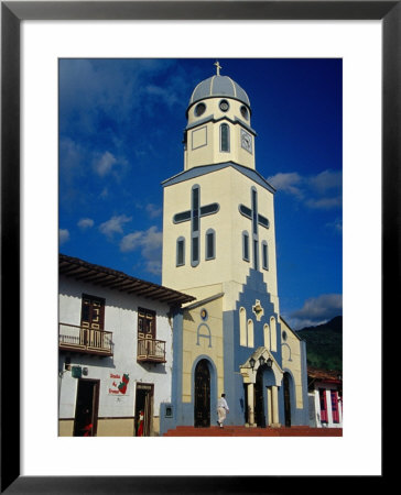 Parish Church Overlooking The Plaza De Bolivar At Salermo, Quindio, Colombia by Krzysztof Dydynski Pricing Limited Edition Print image