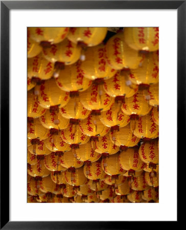 Lanterns On The Ceiling Of The Pao-An Temple, Taipei, Taiwan by Martin Moos Pricing Limited Edition Print image