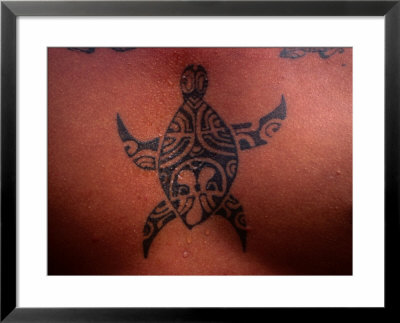 Tattoo Of Turtle, French Polynesia by Peter Hendrie Pricing Limited Edition Print image