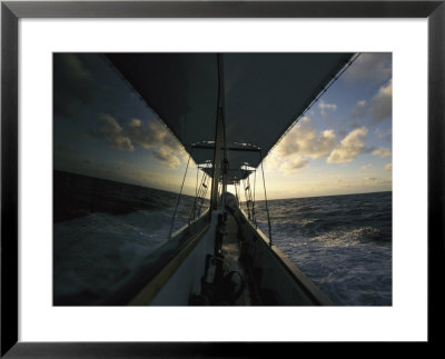 The Sea And Sky Reflected In The Windows Of A Yacht by Steve Winter Pricing Limited Edition Print image