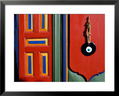Architectural Detail (With 'Evil Eye') At Kybele Hotel, Sultanahmet, Istanbul, Turkey by Dallas Stribley Pricing Limited Edition Print image