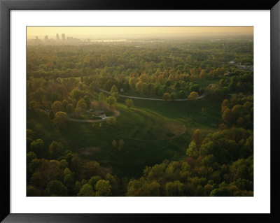 Aerial Over The Cherokee And Iroquois Parks by Melissa Farlow Pricing Limited Edition Print image