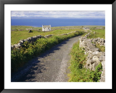 Country Road, Inishmore, Aran Islands, County Galway, Connacht, Republic Of Ireland (Eire), Europe by Ken Gillham Pricing Limited Edition Print image