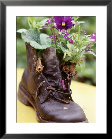 Flower Boot, Country Village Shops And Cafes, Wa by Jim Corwin Pricing Limited Edition Print image