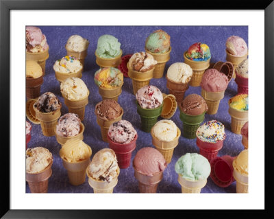 A Variety Of Ice Cream Cones by Karen M. Romanko Pricing Limited Edition Print image