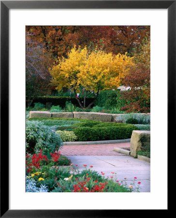 Flowerbeds And Trees, Botanic Gardens, Cleveland, United States Of America by Richard Cummins Pricing Limited Edition Print image
