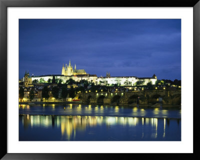 Evening View Of The Charles Bridge And Prague Castle by Taylor S. Kennedy Pricing Limited Edition Print image