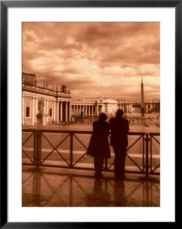 Couple At St. Peter's Sq, Vatican, Rome, Italy by John Coletti Pricing Limited Edition Print image