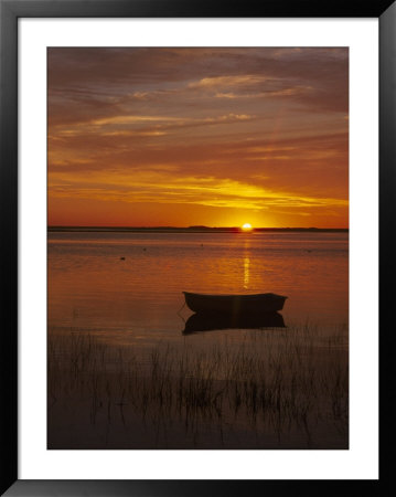Boat & Cape Cod Sunset, Ma by John Greim Pricing Limited Edition Print image