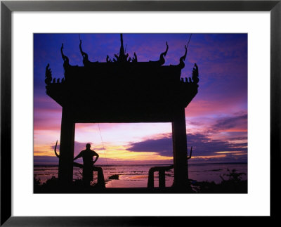 Sunrise Over The Vietnamese Gateway To Phnom Krau Near Siem Reap, Siem Reap, Cambodia by Juliet Coombe Pricing Limited Edition Print image