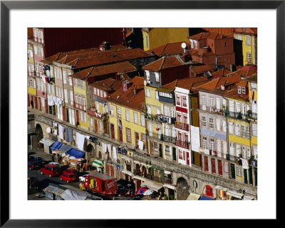 Medieval Coastal Town Buildings, Porto, Douro, Portugal by Oliver Strewe Pricing Limited Edition Print image