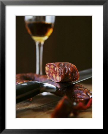 Chorizo And Glass Of Sherry by Henrik Freek Pricing Limited Edition Print image
