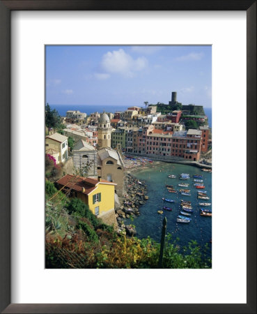 Vernazza, Cinque Terre, Unesco World Heritage Site, Italian Riviera, Liguria, Italy, Europe by Sheila Terry Pricing Limited Edition Print image