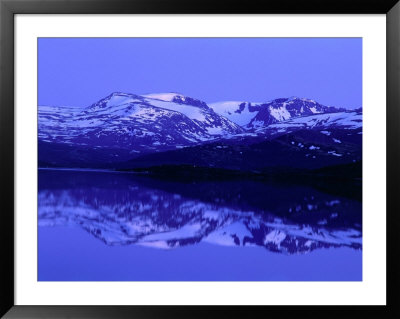 Mountains Reflected In Upper Sjodal Lake, Jotunheimen, Norway by Anders Blomqvist Pricing Limited Edition Print image