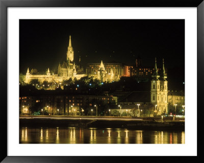 View Of Budapest, Hungary At Night by Ron Rocz Pricing Limited Edition Print image