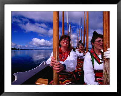 Church-Goers Raising Oars In Salute En Route To Church, Rattvik, Sweden by Anders Blomqvist Pricing Limited Edition Print image
