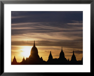 Temples At Sunset, Bagan, Myanmar (Burma) by Corey Wise Pricing Limited Edition Print image