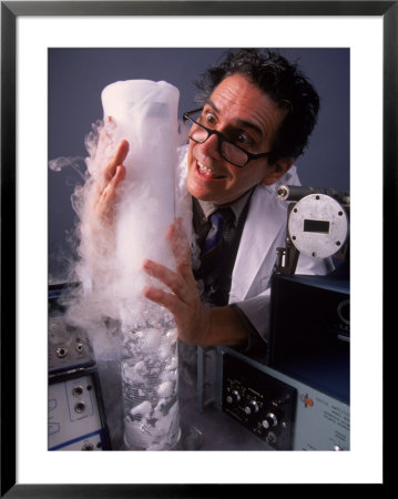 Confused Scientist In Lab by Gary Conner Pricing Limited Edition Print image