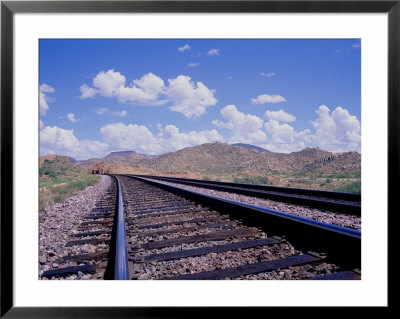 Railroad Tracks, Az by Len Delessio Pricing Limited Edition Print image