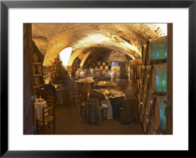 Underground Barrel Aging Room, Bodega Juanico Familia Deicas Winery, Juanico, Canelones, Uruguay by Per Karlsson Pricing Limited Edition Print image