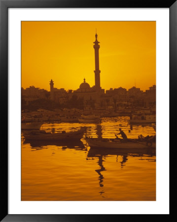 El Mina Mosque And Port, Tripoli, Lebanon, Middle East by Charles Bowman Pricing Limited Edition Print image