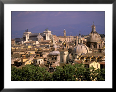 City View And Monumento Vittorio Emanuele Il, The Vatican, Rome, Italy by Walter Bibikow Pricing Limited Edition Print image