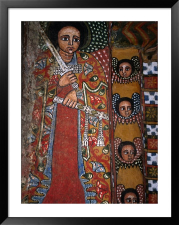 Mural Detail At Debre Birhan Sellassie Church, Debre Birhan, Amhara, Ethiopia by Jane Sweeney Pricing Limited Edition Print image