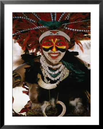 A Tribal Woman Decorated With Beads, Feathers, And Cowries by Jodi Cobb Pricing Limited Edition Print image