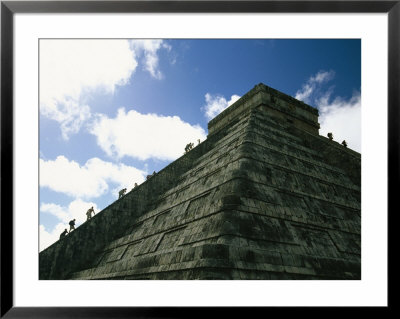 Tourists Climb The Ancient Pyramid Of El Castillo At Chichen Itza by Michael Melford Pricing Limited Edition Print image