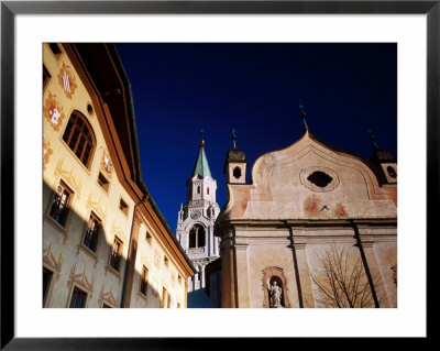 Church Facade, Cortina D'ampezzo, Sextener Dolomites, Italy by Witold Skrypczak Pricing Limited Edition Print image
