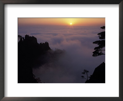 Mt. Huangshan (Yellow Mountain) In Morning Mist, China by Keren Su Pricing Limited Edition Print image
