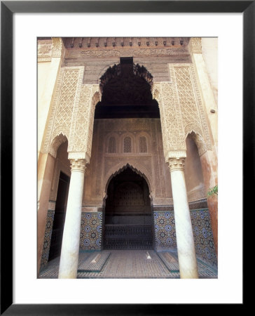 Zellij (Mosaic Tilework) At The Saddian Tombs, Morocco by John & Lisa Merrill Pricing Limited Edition Print image