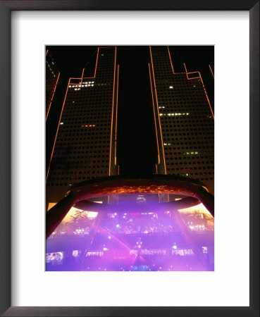Laser Light Show At Fountain Of Wealth In Suntech City, Singapore by Anders Blomqvist Pricing Limited Edition Print image