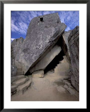 Temple Of The Sun, Circular Window Marks June Solstice, Machu Picchu, Peru by Claudia Adams Pricing Limited Edition Print image