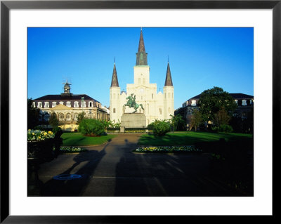 St Louis Cathedral And Jackson Square In French Quarter, New Orleans, Louisiana, Usa by Jon Davison Pricing Limited Edition Print image
