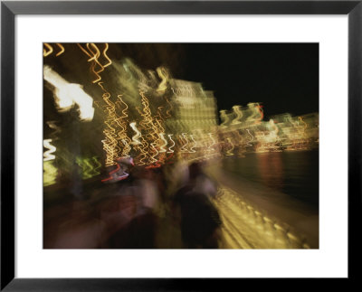A Long Exposure Captures The Las Vegas Night Lights by Stacy Gold Pricing Limited Edition Print image